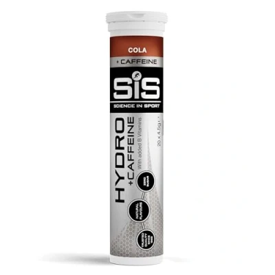 Imagen de Science in Sport Comprimidos de hidratación, Sabor Cola y Caffeine 1 tubo x 20 Comprimido