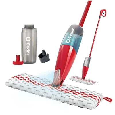 Imagen de O Cedar ProMist MAX Mopa de microfibra en aerosol, color rojo
