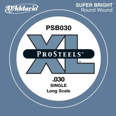 Imagen de D&#039;Addario .030 ProSteels Long Scale Single String for Bass Guitar