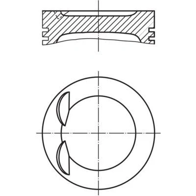 Imagen de MAHLE ORIGINAL 028 PI 00134 000 Pistóns 82,51 con soporte segmento pistón VOLKSWAGEN: Multivan 5 (7HM, GOLF 5, 6, SEAT: Leon II Hatchback