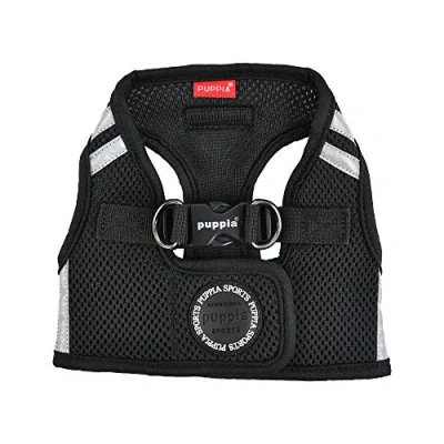 Imagen de PUPPIA Arnés para Perros Soft Vest Harness Pro, Negro, M