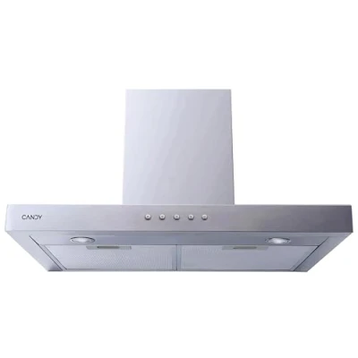Imagen de Candy CMB655XGG, Campana Extractora 60 CM, 3 Niveles de Potencia, 160W, 552,5M3/H, Codo Reductor a 12CM, Filtros Carbono, 2 Paneles Aluminio Antigrasa, Iluminación LED, 66DB, Inox