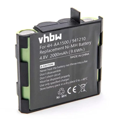 Imagen de vhbw NiMH batería 2000mAh 4.8V para tecnología médica como estimulador Muscular Compex Edge US, Energy, Energy Mi Ready, Fit