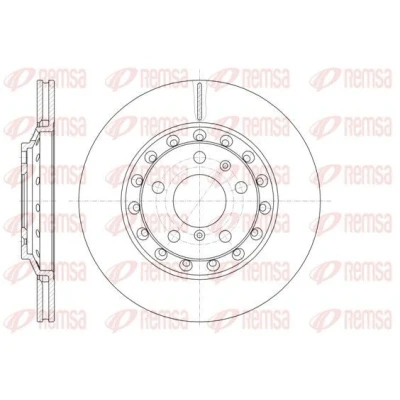 Imagen de REMSA 61155.10 Disco de freno Eje trasero 310, 310 22 5 ventilado AUDI: A8 D3, VOLKSWAGEN: Phaeton