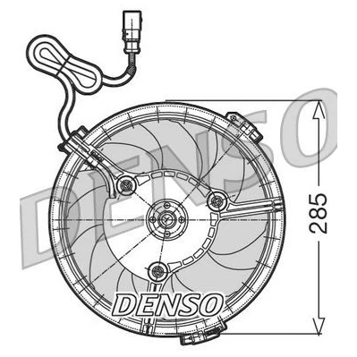 Imagen de DENSO DER02005 Ventilador de Radiador 280 12 AUDI: A4 B5 Berlina, A6 C5 Avant, B6 Berlina