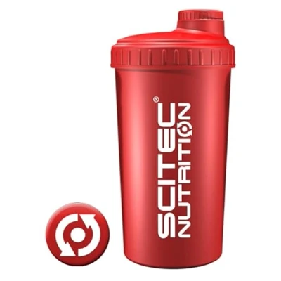Imagen de Scitec Nutrition Shaker, Batidora de proteínas, sin BPA, 700 ml, Rojo