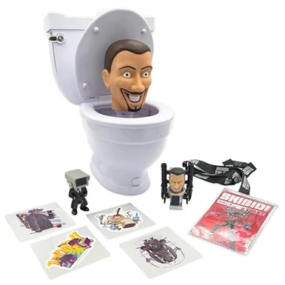 Imagen de SKIBIDI Toilet Mystery Inodoro misterioso con juguetes sorpresa para descubrir el interior, producto oficial de