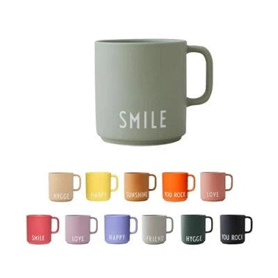 Imagen de design letters Tazas de Cafe Ideal Regalos Originales para Mujer, Hombre Regalar Desayuno Porcelana Taza Te con Letras Grabadas 250 Ml