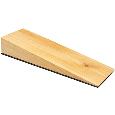 Imagen de WAGNER Cuña para Puerta MADERA, Tope de 119 x 40 19 mm, Madera Haya Maciza, Natural, Antideslizante, Protege y Pared 15695000
