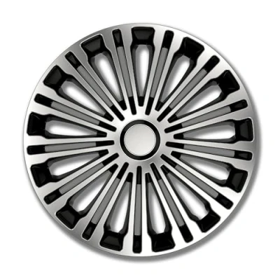 Imagen de Unbekannt Tapacubos petex Set 16 Pulgadas Volante Plata/Negro (1350 hasta 3628)