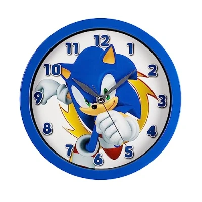 Imagen de DISNEY Sega Sonic SNC3002 Reloj de pared con diseño erizo, color azul