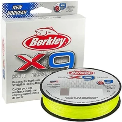 Imagen de Berkley X9 Trenzado de líneas Pesca, Unisex, Flame Green, 6.40kg 164yd 150m