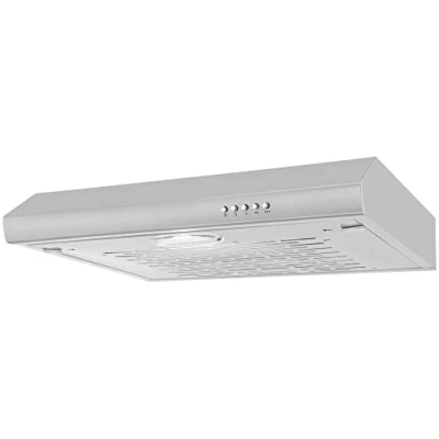 Imagen de Exquisit® Campana Extractora Cocina, 60Cm, Capacidad de Extracción máx 136 [M3/h], Material Acero Inox, Consumo 45 kWh/año, 4 Teclas Función, 3 Niveles Potencia, Rumorosidad 55 dB(A).