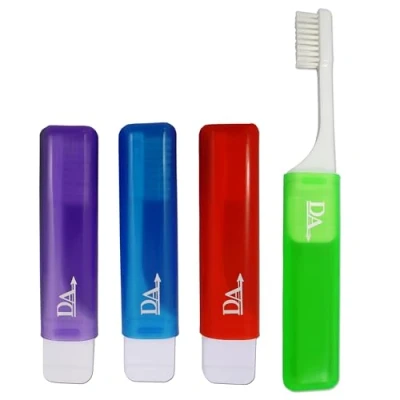 Imagen de 4 cepillos de dientes ortodónticos viaje VTrim (juego colores)