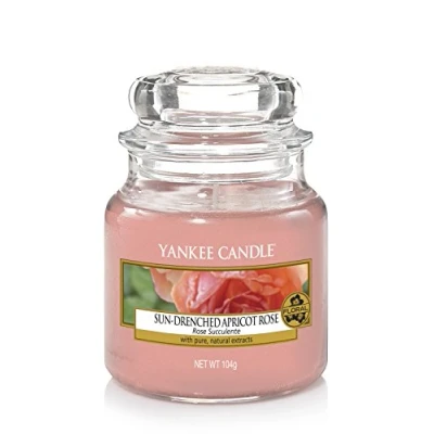 Imagen de Yankee Candle Sun Drenched Apricot Rose Jar, Pink, 5.8 x 8.6 cm