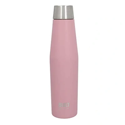 Imagen de BUILT Botella Termo Antigoteo Hermética 100% Reusable y Libre de BPA Acero Inoxidable 18/10 540ml Rosa Pálido