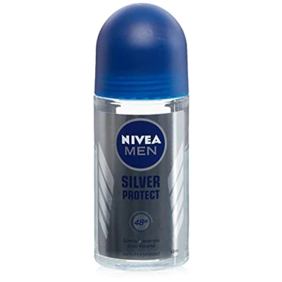 Imagen de Nivea Men Desodorante Roll on Silver Protect Dynamic Power, 3 unidades (3 x 160 g)