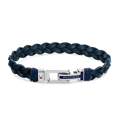 Imagen de Tommy Hilfiger Jewelry Pulsera para Hombre de Piel Azul 2790308