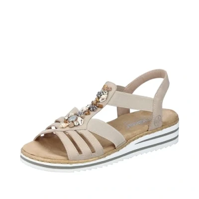 Imagen de Rieker V3673, Sandalia Mujer, Beige, 40 EU
