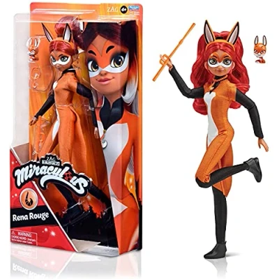Imagen de BANDAI Miraculous Ladybug y Cat Noir Muñeca Rena Rouge Multicolor articulada 26 cm P50006