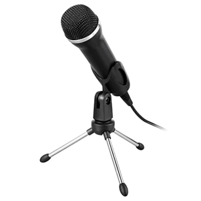 Imagen de Lioncast Trípode de mesa para micrófono original (PC, Wii, Xbox, PS5, PS4 y Nintendo Switch), adecuado juegos karaoke como Let&#039;s Sing, soporte plegable