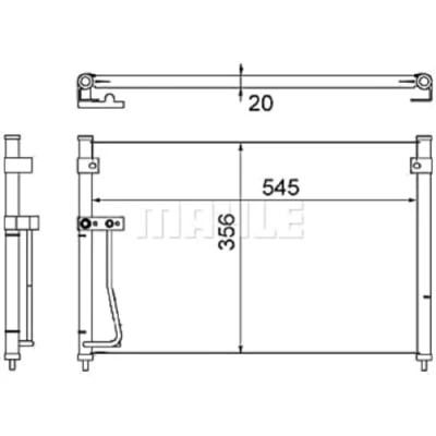 Imagen de MAHLE ORIGINAL AC 257 000S Condensador sin secador 545