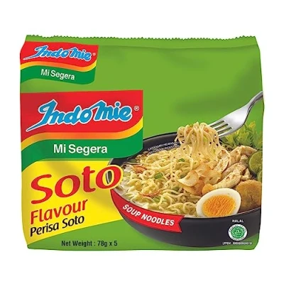 Imagen de Indomie Instant Noodles Sabor VEGETAL con Lima, paquete de 40 (40 x 75 g)