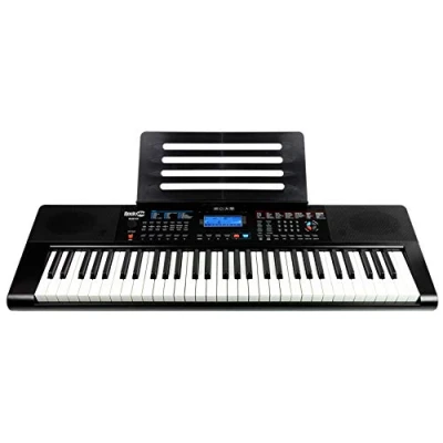 Imagen de RockJam RJ461AX Teclado de piano digital portátil Alexa 61 teclas con soporte música, fuente alimentación, aplicación para Simply y notas, integrada