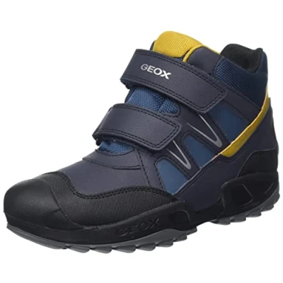 Imagen de Geox J New Savage Boy B A, Zapatos para Niño, Multicolor (Navy/Ochreyellow), 24 EU