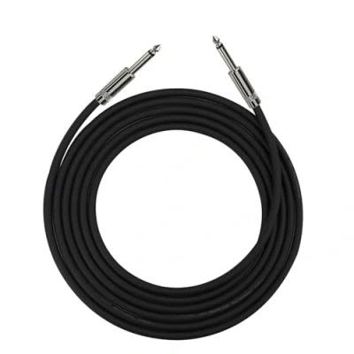 Imagen de Rayzm cable para guitarra,5m de guitarra/bajo,calidad profesional,sin ruido escenario y estudio, 6,35mm con conectores dorados