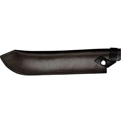 Imagen de Forged Protector de cuchilla, para cuchillos jamoneros 20 cm, piel marrón, con cierre botón presión