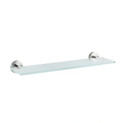 Imagen de Wenko Estantería de Pared Cristal Bosio Acero Inoxidable Mate Incl. Material atornillado para Montaje en