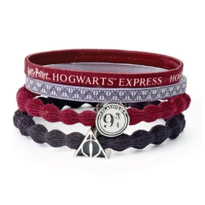 Imagen de HARRY POTTER Platform 9 3/4/deathly Hallows Juego de Bandas Para El Pelo, Rojo Y Negro, Surtido 4 piezas