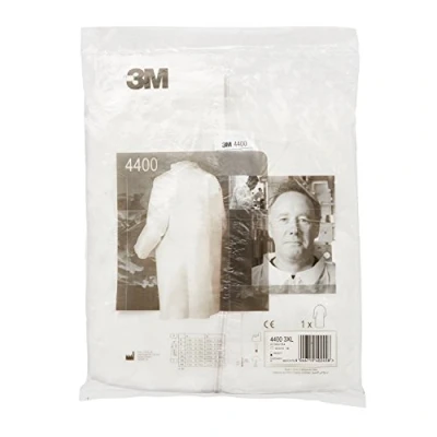 Imagen de 3M 4400W3XL Bata de Visita, W 3XL, Color Blanco
