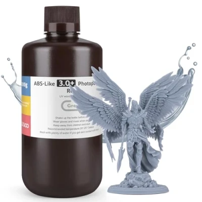 Imagen de ELEGOO Resina ABS Like 3.0 Plus 3.0+, para Impresora 3D con Alta Dureza y Tenacidad, Fotopolímera de Curado Rápido UV 405nm, Impresión LCD/DLP, Gris 1000G