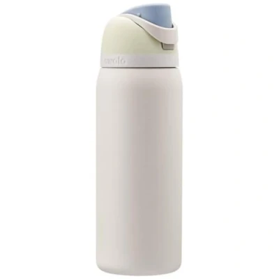 Imagen de Owala FreeSip Botella de agua acero inoxidable aislada con pajilla para deportes y viajes, a prueba fugas, sin BPA, 945 ml, brisa helada