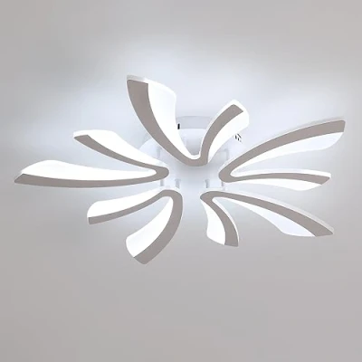 Imagen de Comely Lampada da Soffitto LED, 50W 5625LM Moderno Plafoniere Plafoniera per Soggiorno Camera Letto, 70cm, Luce Bianca Fredda 6500K
