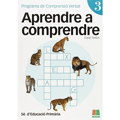 Imagen de Aprendre a comprendre 3, Educació Primària. Programa de Comprensió Verbal