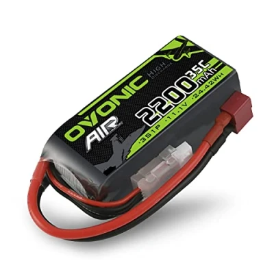 Imagen de OVONIC 3S Batería de polímero litio (35 C, 2200 mAh, 11,1 V, con conector Deans para helicóptero avión, avión teledirigido 1:14)