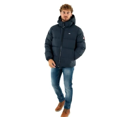 Imagen de Tommy Jeans Tjm Essential Down Jacket Ext Dm0dm19786 Chaqueta, Azul (Dark Night Navy), XXL para Hombre