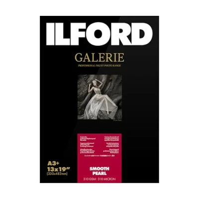 Imagen de Ilford Galerie Prestige Smooth Pearl Pack 25 Hojas de Papel A3+, Color Blanco