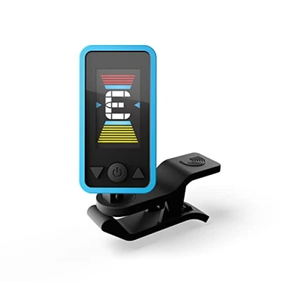 Imagen de D&#039;Addario Afinador de Guitarra Eclipse Headstock Tuner Española, Eléctrica Azul