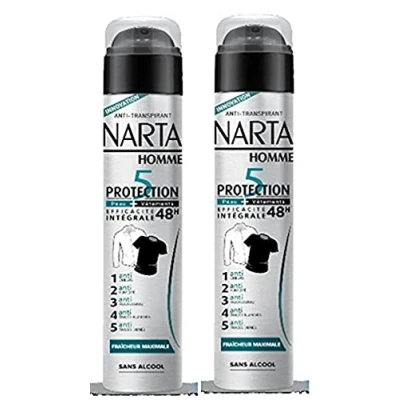 Imagen de Narta Desodorante Hombre atomizador anti transpirant protección 5 eficiencia 48h 200 ml juego de 2