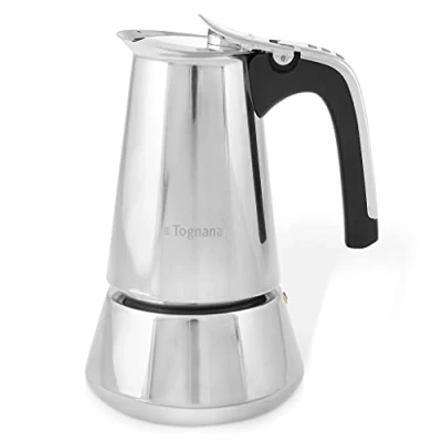 Imagen de Tognana Riflex Induction Cafetera 6 Tazas, Acero Inoxidable, Plateado