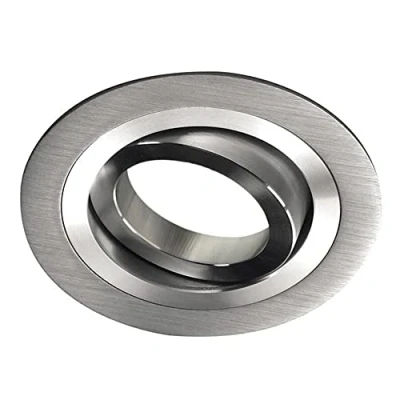 Imagen de wonderlamp 1 Unidad Foco empotrable Classic Redondo con Portalámparas GU10, Ángulo basculación 30, 230V, Diametro 9.3 x 2.5 cm, Aluminio