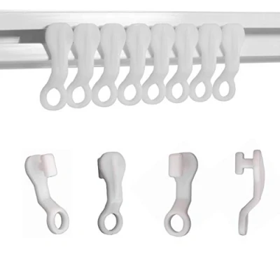 Imagen de Ganchos planeadores para cortinas (plástico, 50 unidades), color blanco
