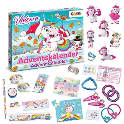 Imagen de CRAZE Calendario De Adviento Con Juguetes Unicornios, UNICORN Surprise 24 Sorpresas Distintas Cada Día