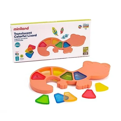 Imagen de Miniland Colección Feel To Learn by Siéntete para Aprender Juego encajable de translúcidos, S (97343)