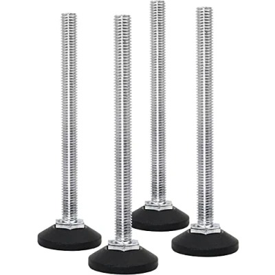 Imagen de Design61 4 tornillos de ajuste 38 mm diámetro con tornillo galvanizado M8 x 120 (pie giratorio).