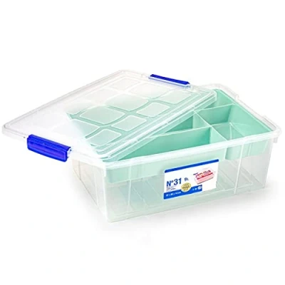 Imagen de AC Caja de ordenación N.º 31 Contenedor para almacenar Juguetes, Libros, Ropa, Mantas Capacidad 9 litros Dimensiones Aprox.: 14 x 37 26 cm Color Aleatorio